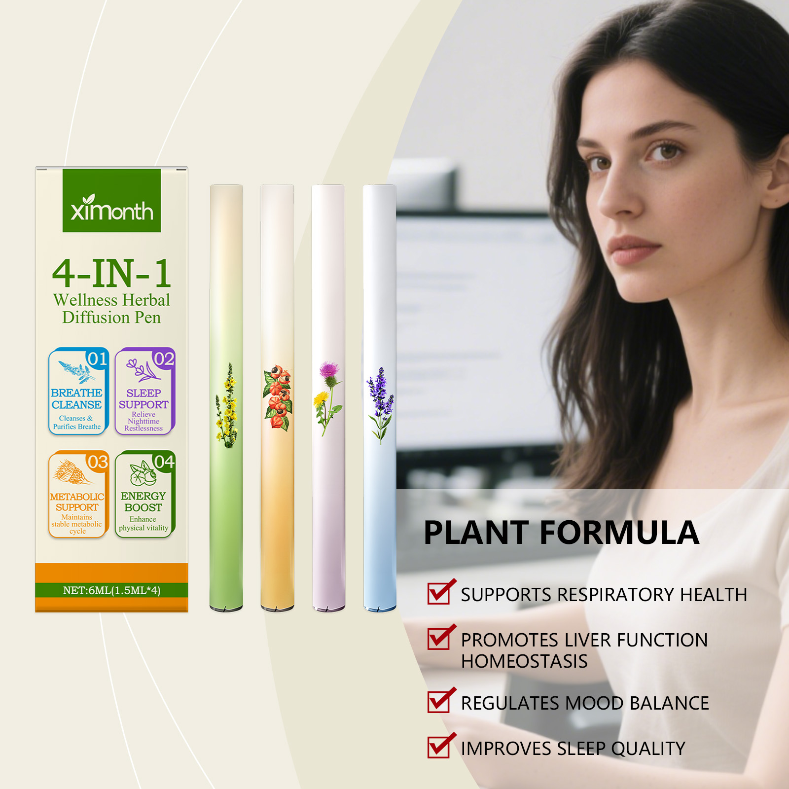 ปากกาปรับอากาศ 4 in 1 สมุนไพรเ - Home Fragrance Stick บทวิจารณ์และราคา