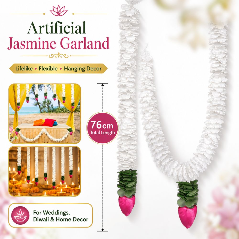 พวงดอกมะลิพลาสติก 1/3 ชิ้น ดอก - Home Fragrance Jasmine บทวิจารณ์และราคา